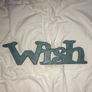 Wooden “Wish” Room Decor